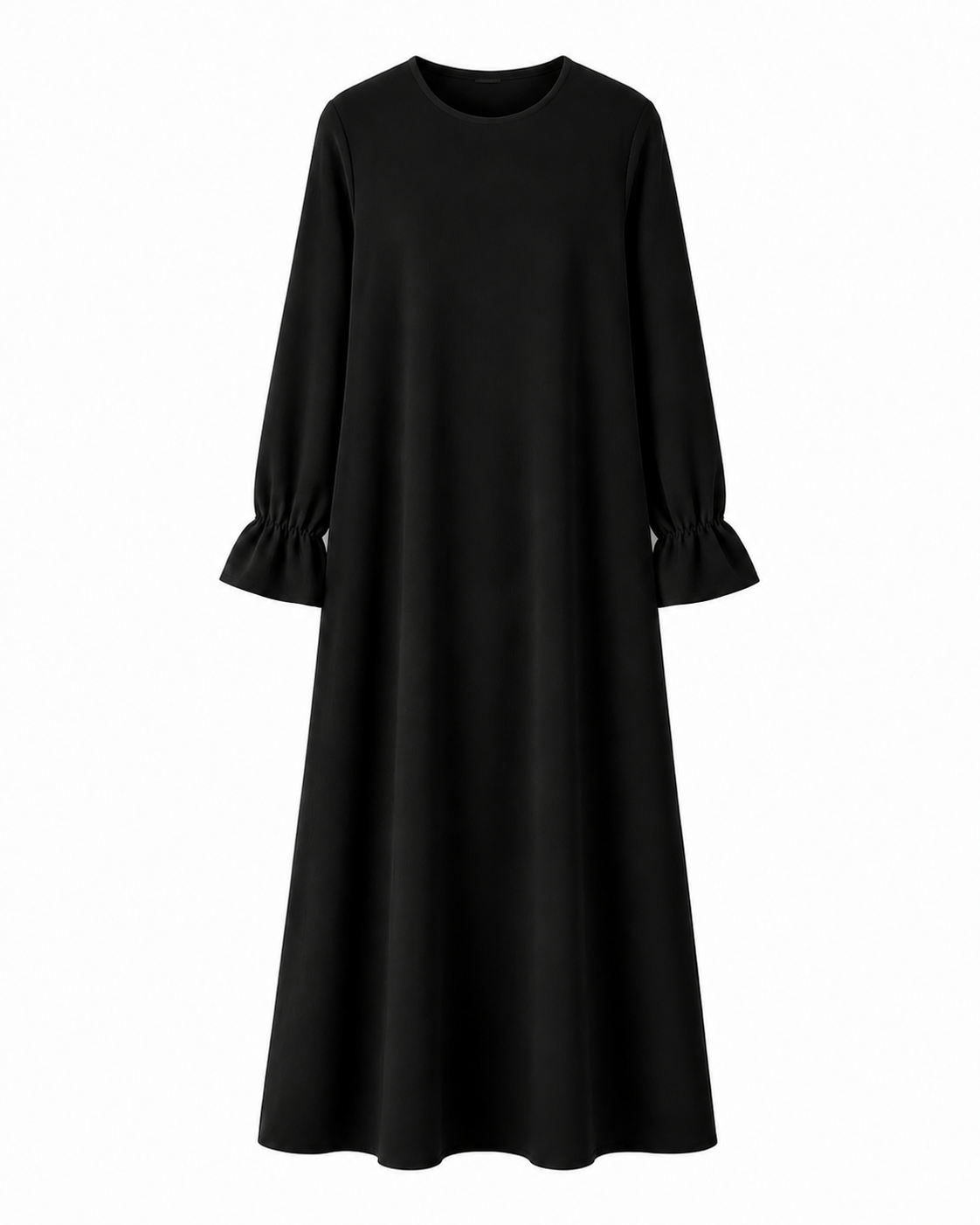 Abaya à manches volantées en tissu jazz – Mayssa