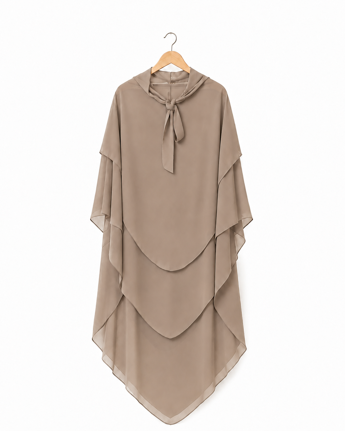Khimar Salma – Mousseline trois volants