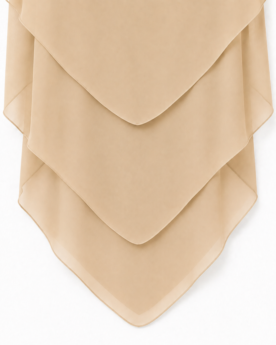 Khimar Salma – Mousseline trois volants