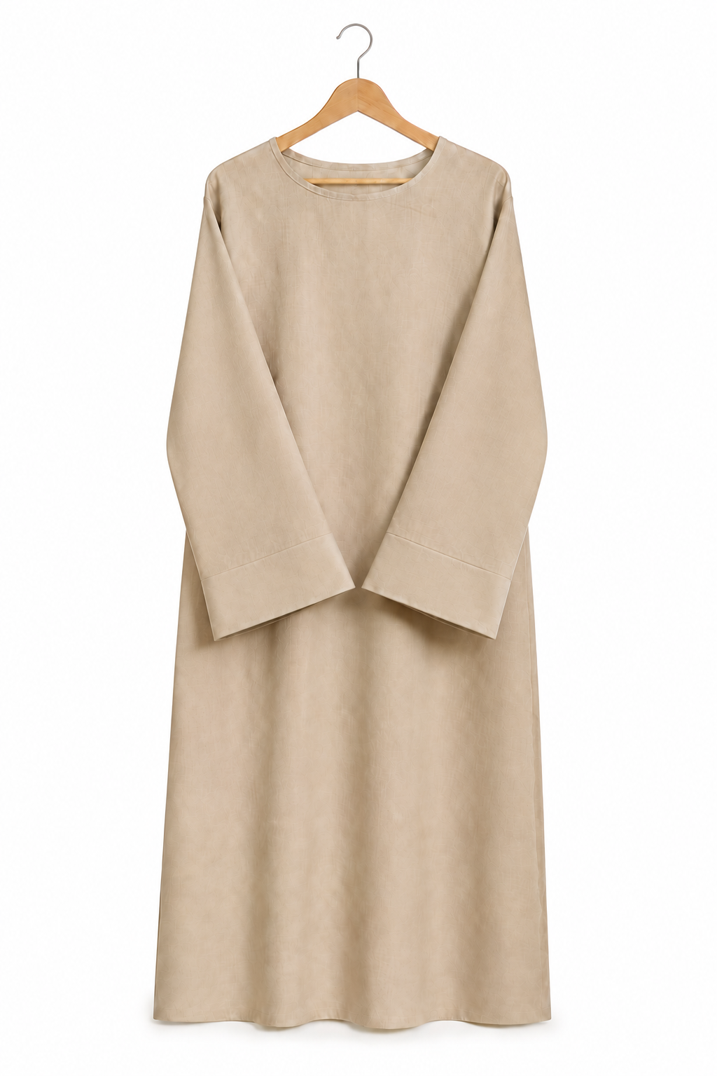 Abaya à manches larges effet lin – Noura