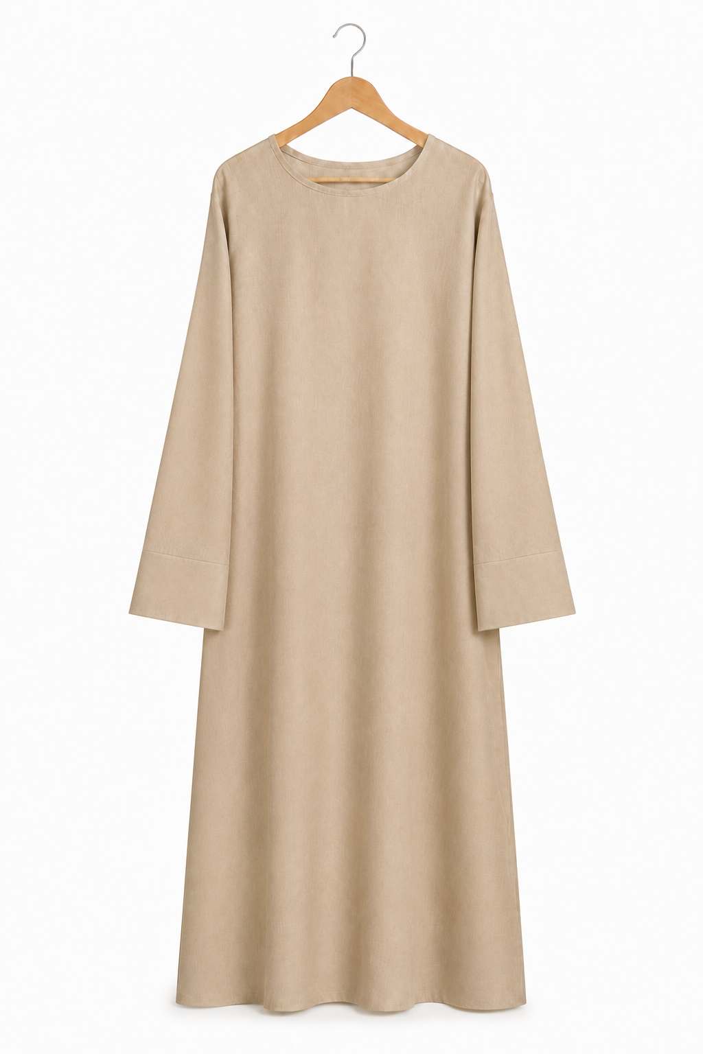 Abaya à manches larges effet lin – Noura