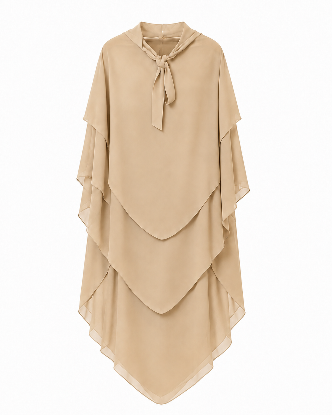 Khimar Salma – Mousseline trois volants