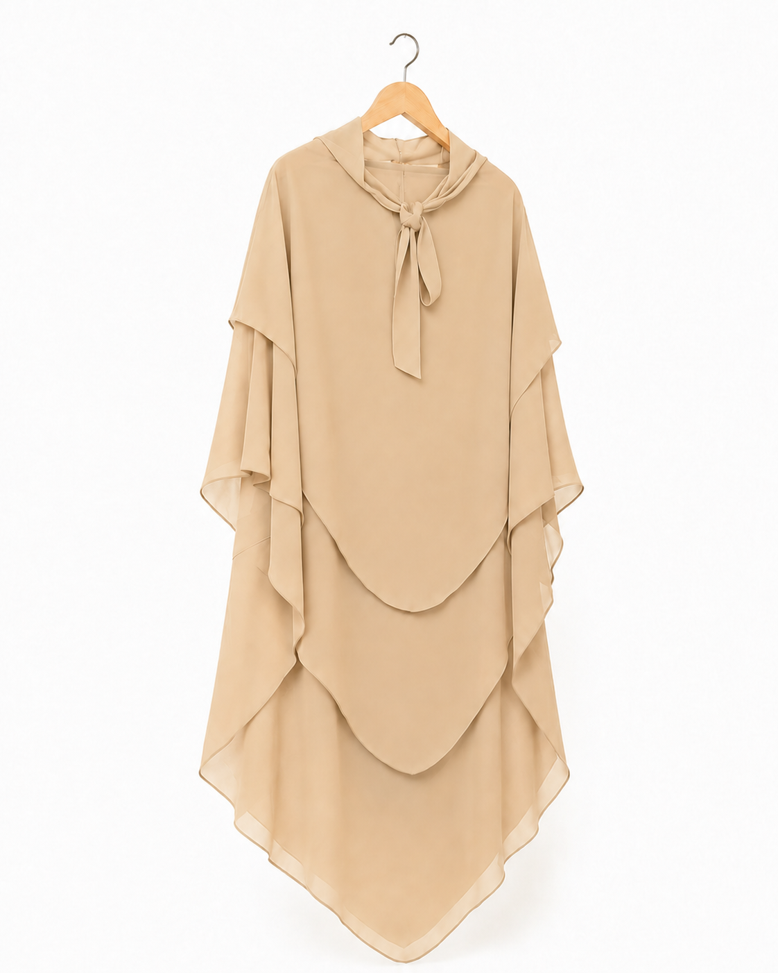Khimar Salma – Mousseline trois volants