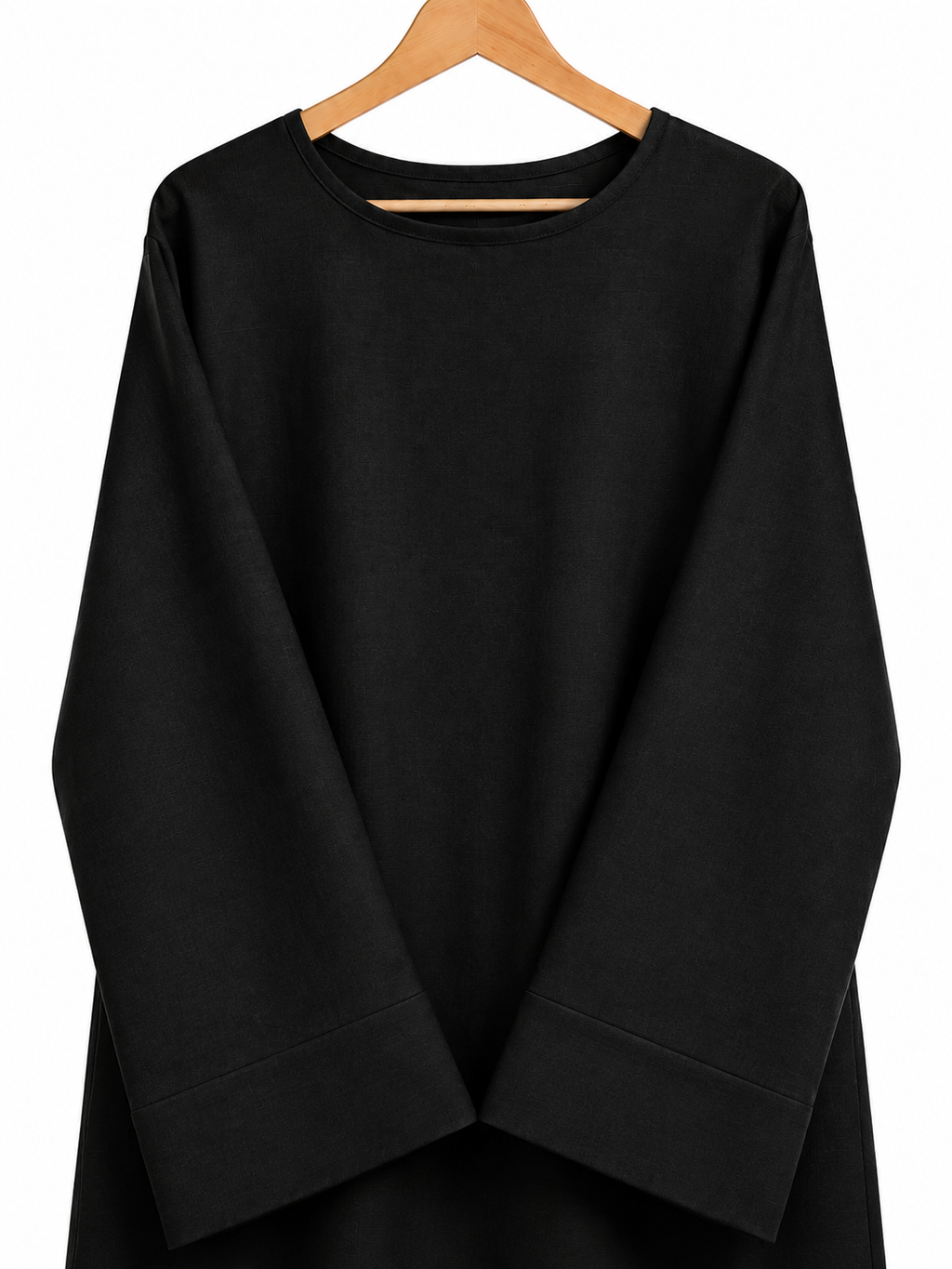 Abaya à manches larges effet lin – Noura