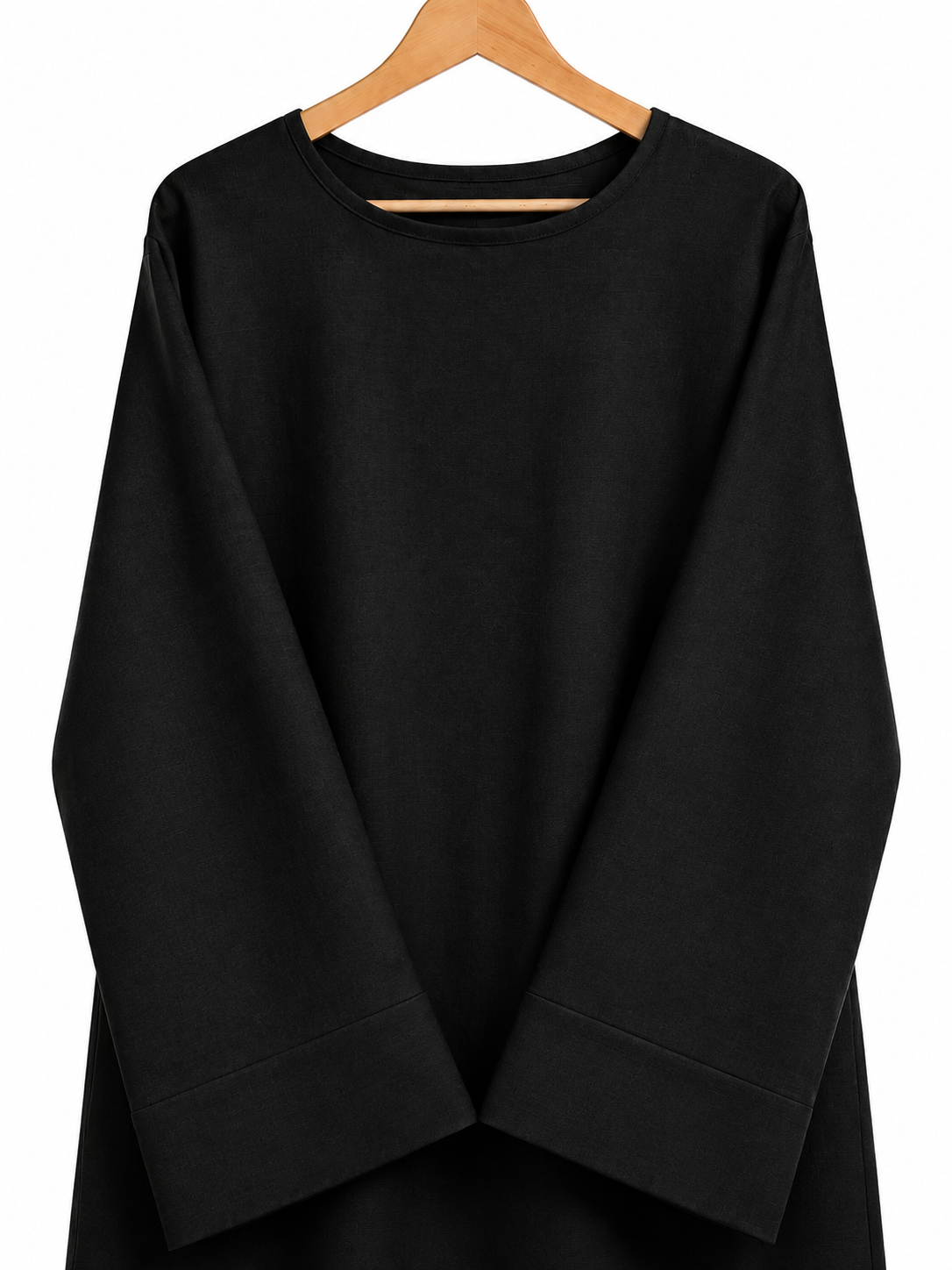 Abaya à manches larges effet lin – Noura