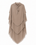 Khimar Salma – Mousseline trois volants