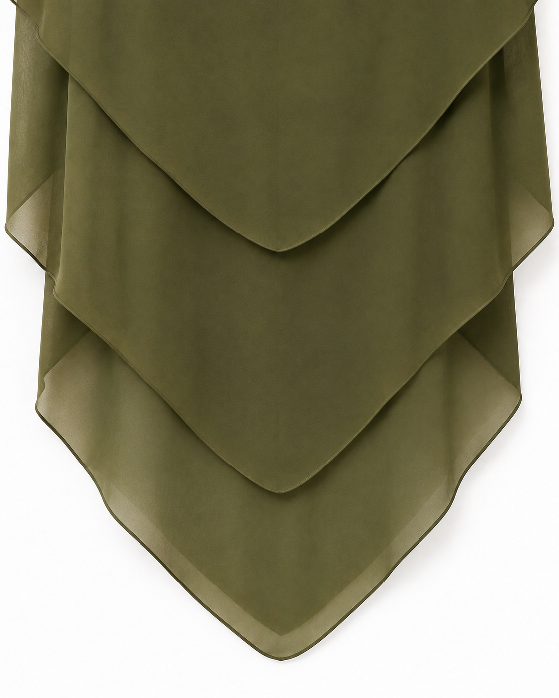 Khimar Salma – Mousseline trois volants