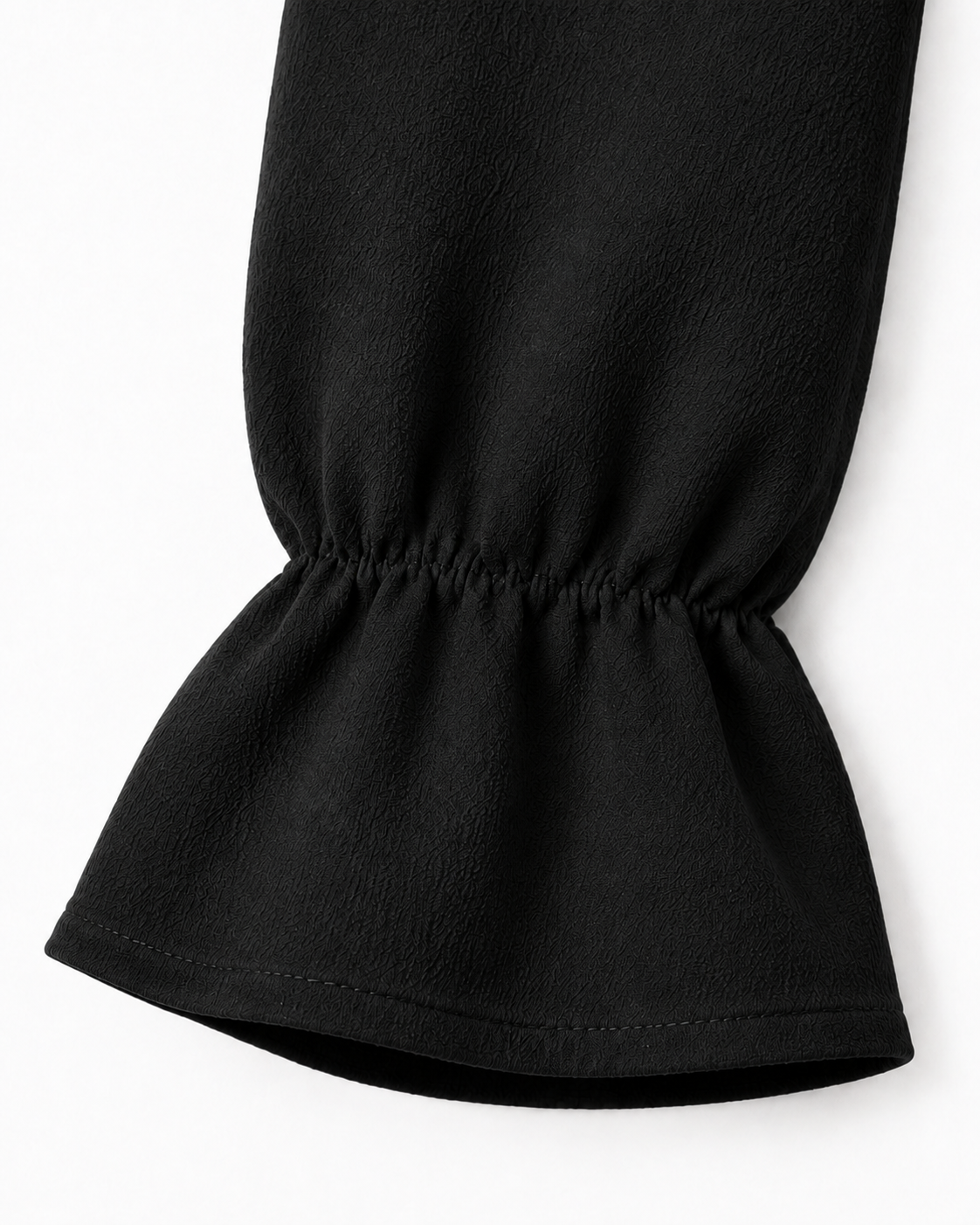 Abaya à manches volantées en tissu jazz – Mayssa
