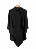 Khimar long noir en tissu jazz – Sanaa