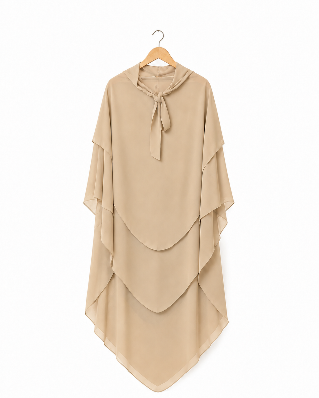 Khimar Salma – Mousseline trois volants