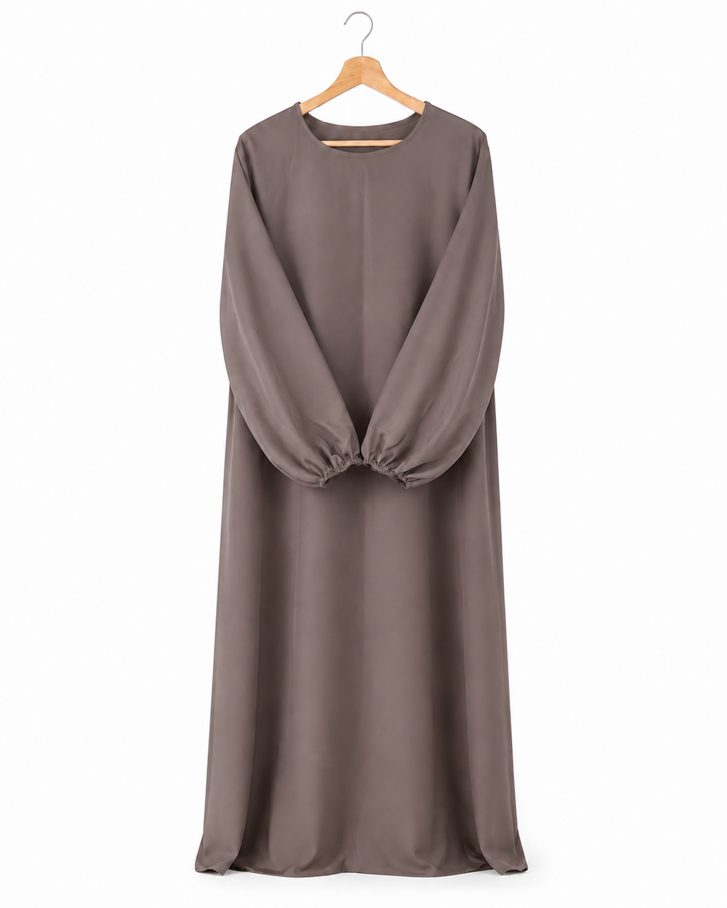 Abaya à manches ballon en soie de Médine – Alya