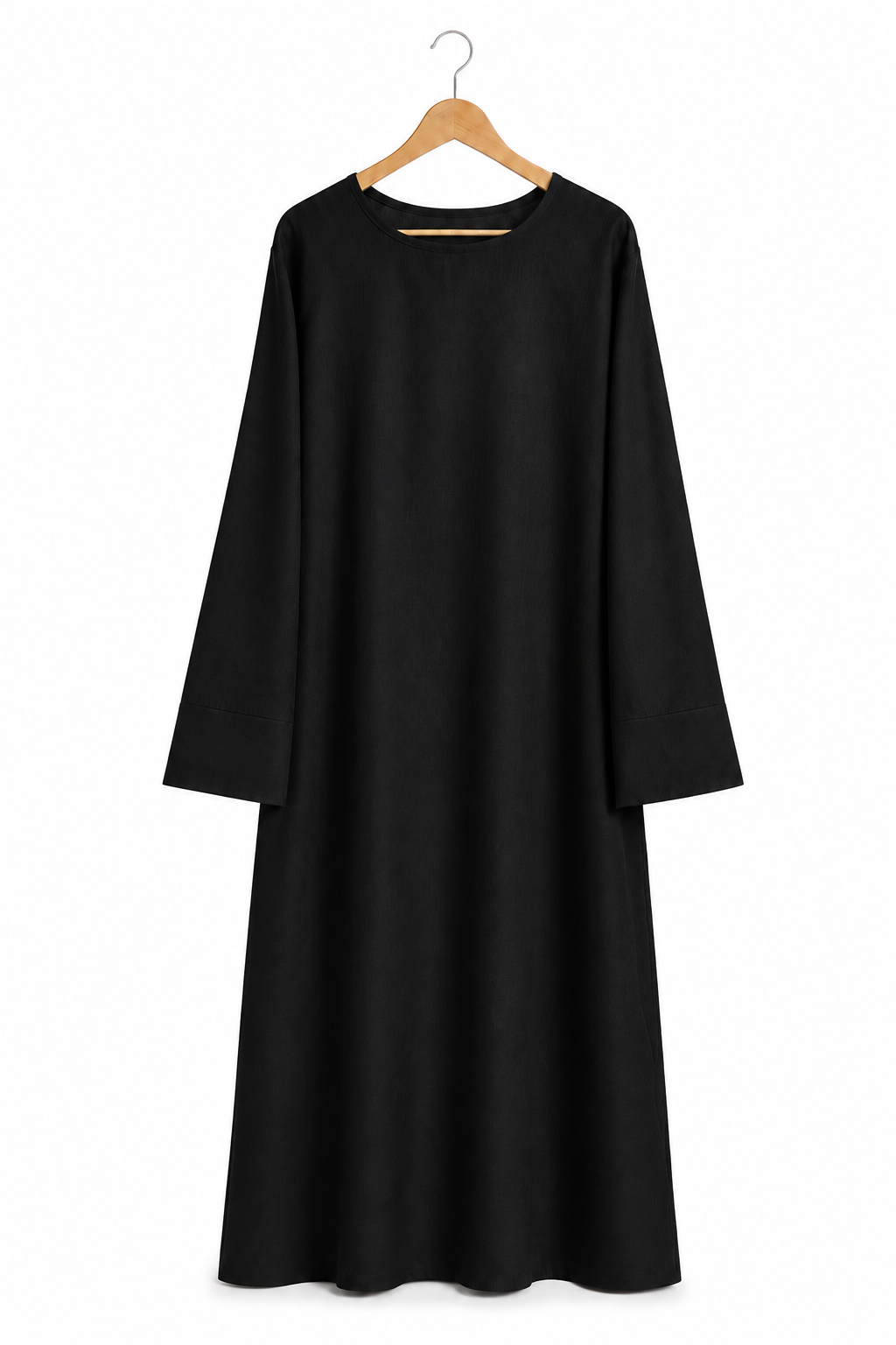 Abaya à manches larges effet lin – Noura