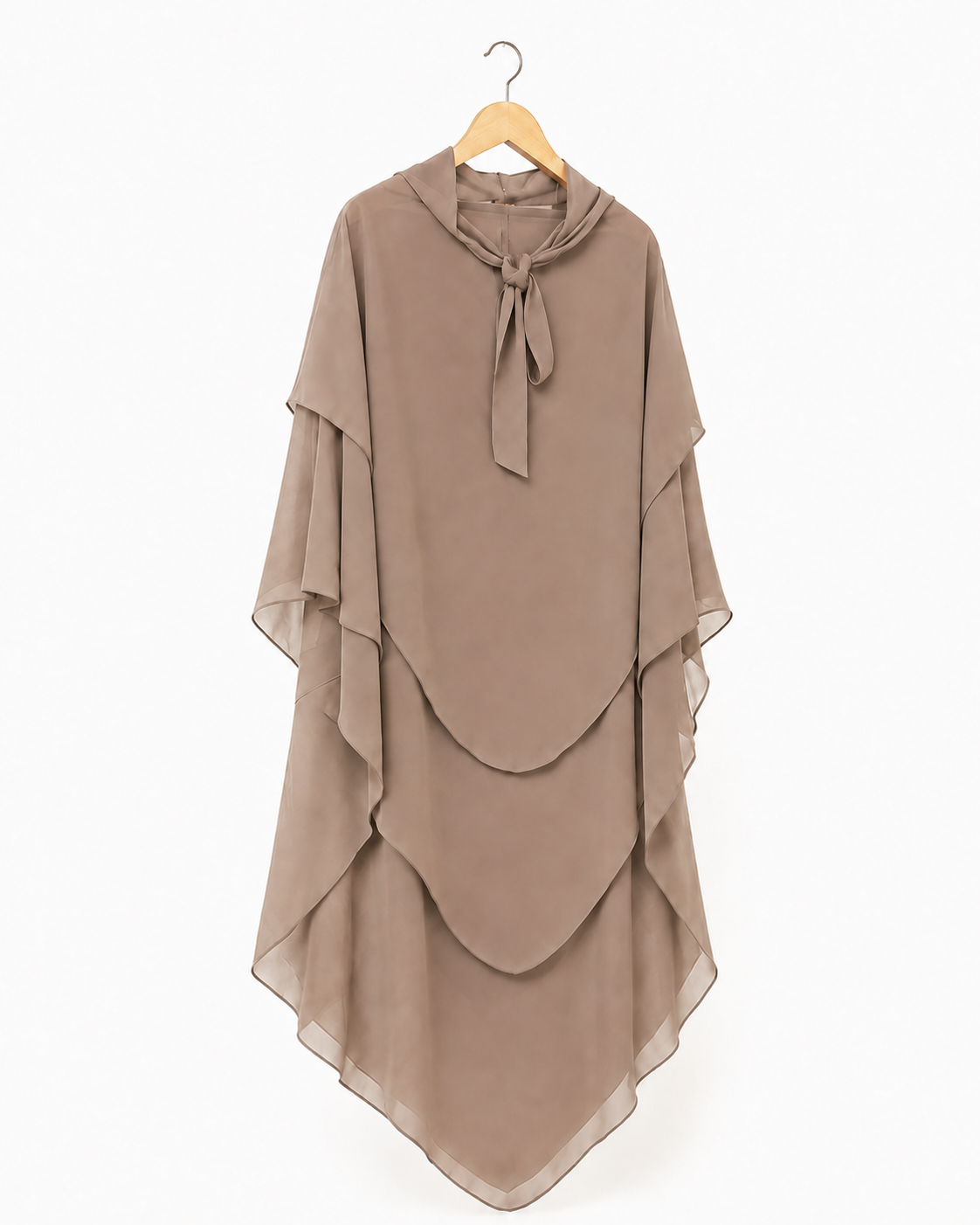 Khimar Salma – Mousseline trois volants
