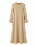 Abaya à manches volantées en tissu jazz – Mayssa