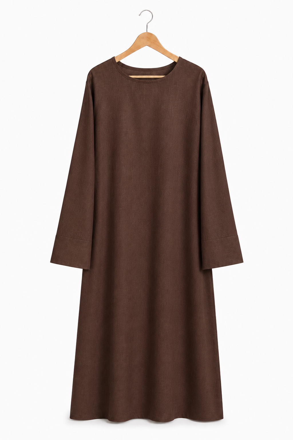Abaya à manches larges effet lin – Noura