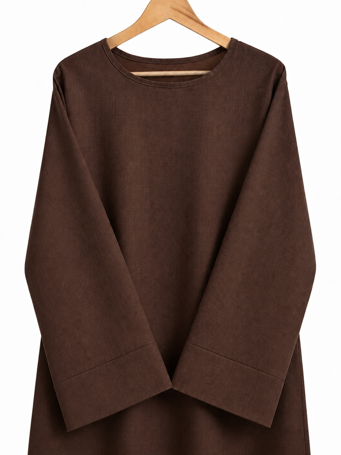 Abaya à manches larges effet lin – Noura