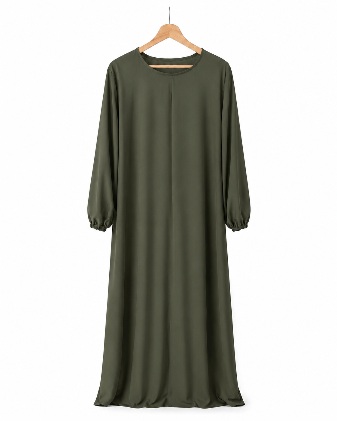 Abaya à manches ballon en soie de Médine – Alya
