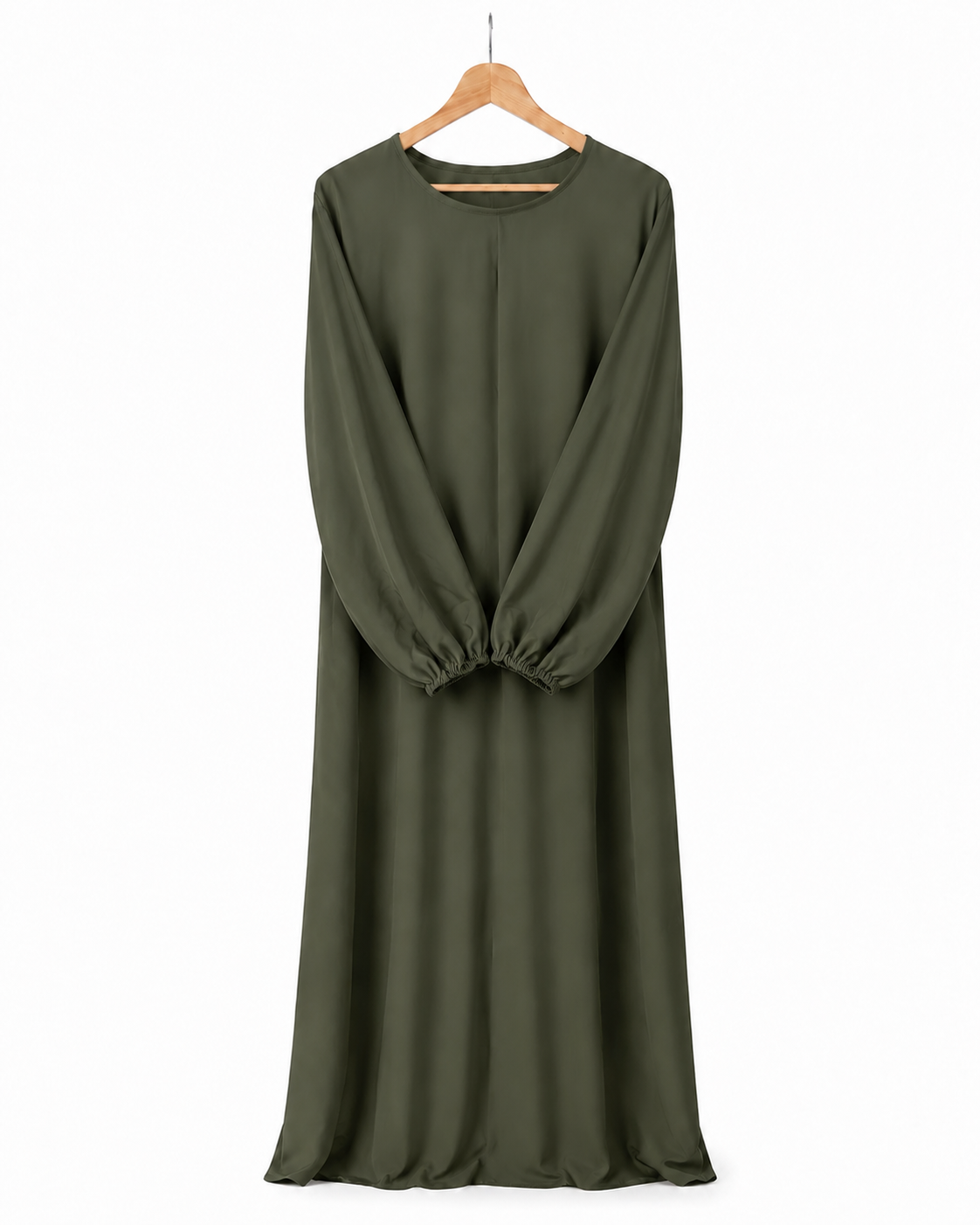 Abaya à manches ballon en soie de Médine – Alya